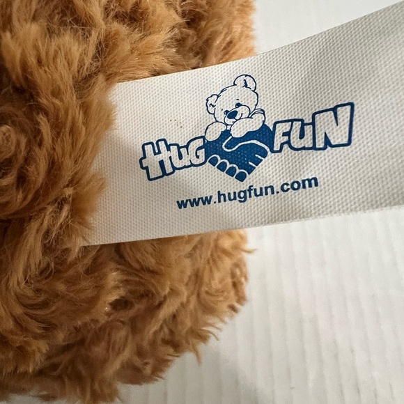 Hug Fun Brown Teddy Bear with Red Heart - Picture 6 of 7